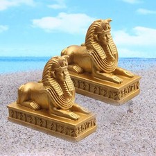 2x Sphinx Statues Sculpture