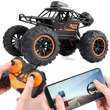 2.4G Remote Control Car With Camera Monster Truck 4WD Off-Road RC Car Toy Gift