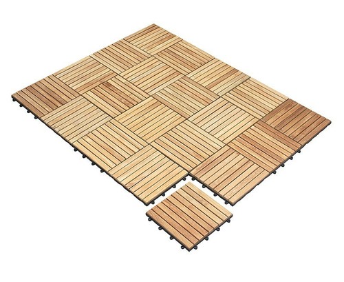 Teak interlocking deck tiles - deck,