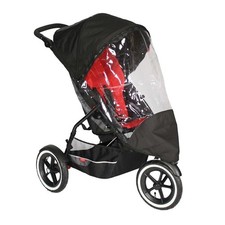 phil and teds Storm Rain Cover Classic Sport Explorer fits Single Stroller Clear