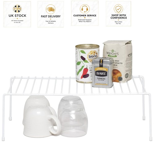Durable white storage shelf - white,