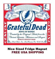 625- Grateful Dead Budweiser Beer Nice Large Refrigerator Magnet 