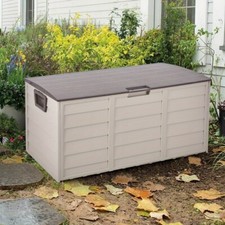 Brown 290L Plastic Storage Box