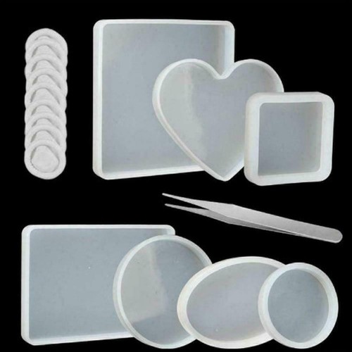 Pcs resin coaster - coaster, moulds
