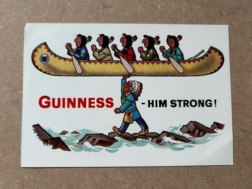 Rare vintage guinness postcard - vintage,
