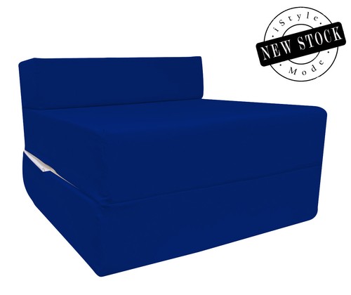 Blue cotton twill bed single - blue,
