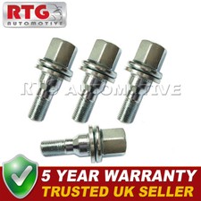 4x Wheel Bolts For Peugeot 306 1993-2003 (Alloy Wheels) Silver