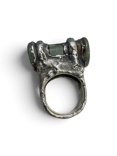 Vtg ring roman glass - vtg, modernist
