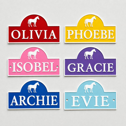 Personalised name horse door - name,