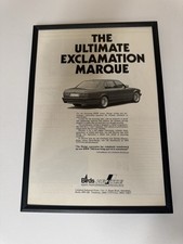 FRAMED Original 1990 E38 BMW 750i L 7 Series Hartge Magazine Advert Poster Retro