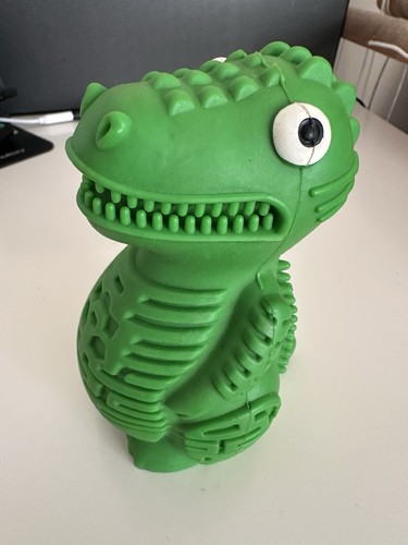 Durable rubber green dinosaur - durable,