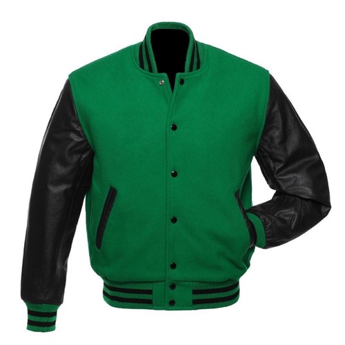 Green pure wool - wool, varsity