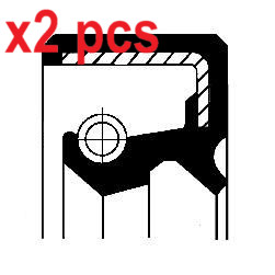 Pcs sides 19016580b - x2,