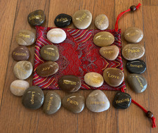 Set of 25 Engraved River Rocks