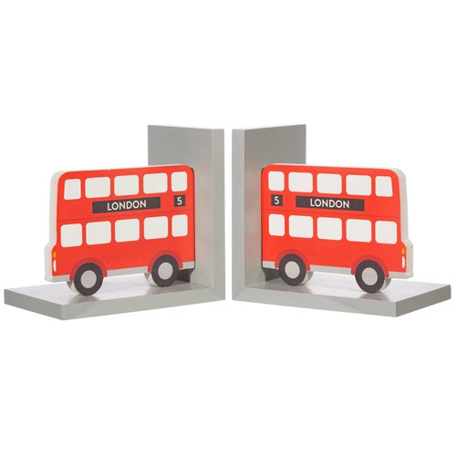 Bookends wooden london bus - -,