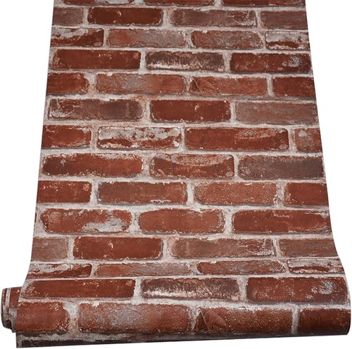 Realistic vintage red brick - red,