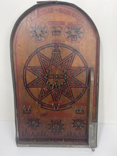 Vintage baseball bagatelle peg - baseball,