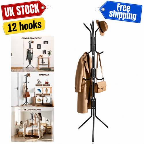 Metal freestanding coat rack - coat,