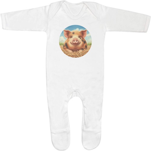 Happy spotted pig baby - 'happy,