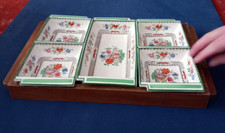 Unusual Spode Chinese Rose Hors D'oeuvres Set with 5 pieces plus original tray