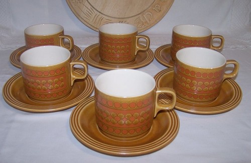 Hornsea cups saucers 1970s - ,
