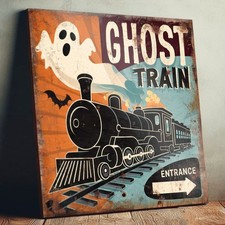 Ghost Train Entrance Sign –
