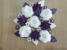 7 - PURPLE ROSE BOUQUET Edible