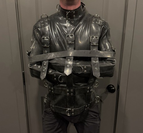 Heavy rubber strait jacket - heavy,