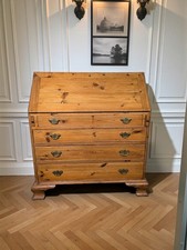 An Antique Georgian Style Solid Pine Bureau Desk ~Delivery Available~