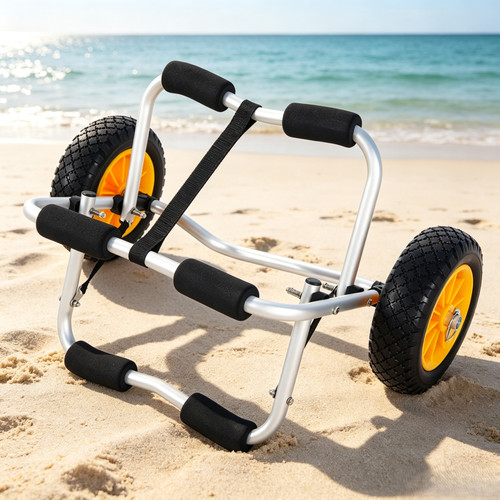Aluminium multi boat trolley - aluminium,