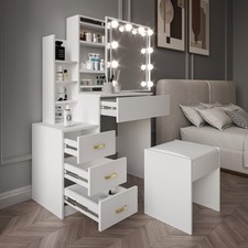 Dressing Table With Led Mirror