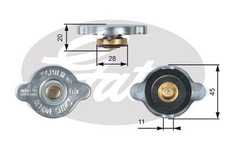 Gates Radiator Cap for Mitsubishi Colt CZT 4G15T 1.5 March 2005 to March 2012