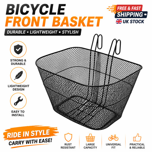Detachable metal bike basket - metal,
