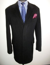 CASHMERE WOOL CROMBIE OVERCOAT JACKET COAT M Military Long Suit TRENCH Blazer