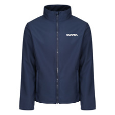 SCANIA SOFTSHELL JACKET COAT TRUCKING EMBROIDERED LOGO UP TO SIZE 4XL