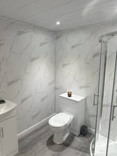 10 White Black Grey Sparkle & Marble Shower Wall Panels PVC Bathroom Cladding