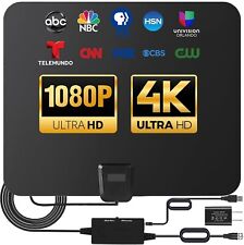 5600Miles Digital TV Antenna Indoor HDTV Amplified Signal Booster 4K HD 1080P