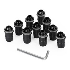 10/Pack Alu Black M5x16