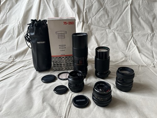 Vintage camera lens - vintage, bundle
