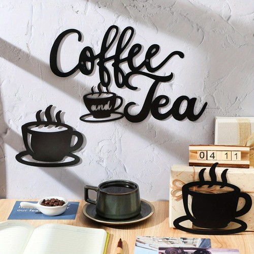 Coffee and tea metal wall - tea,