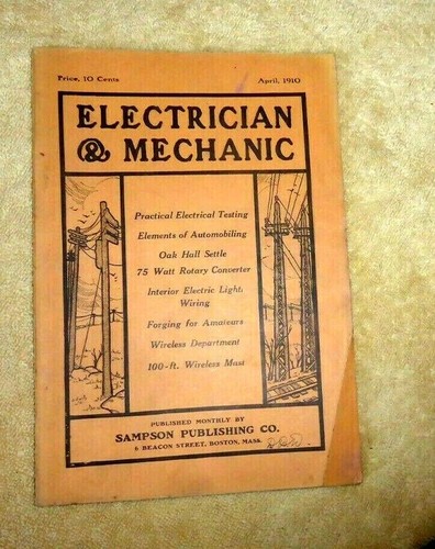 Vintage magazine electrician - vintage,