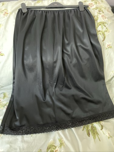Black silky satin - silky,