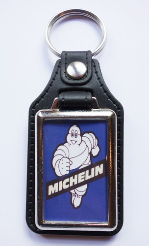 Michelin man faux leather key - faux,