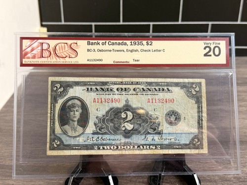 1935 bank canada 2 - bank, $2