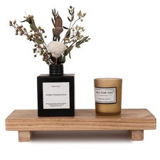 Small Wood Tray Pedestal Stand