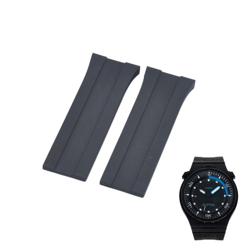 26x22mm black rubber watch - 26x22mm,