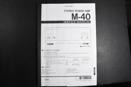 Yamaha stereo power amp - yamaha, m-40