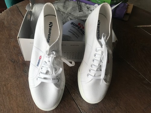 Superga white trainers 2750