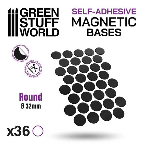 Self adhesive round - adhesive, magnetic