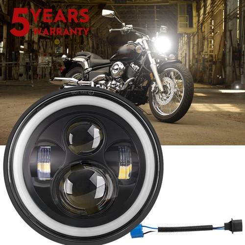 Motorbike led headlight - motorbike, black
